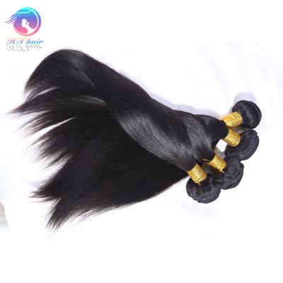 China Peruvian Straight Hair Weave Hair With Closure 4 Pieces Bundles Natural Grade 10A Silky Virgin Hair for sale