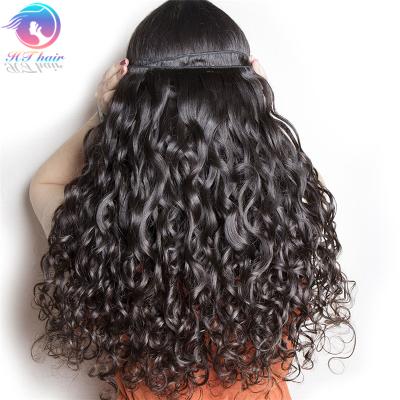 China Brazilian Straight Hair Weave Density Full Length Hair Water Wave Natural Hair Long for sale