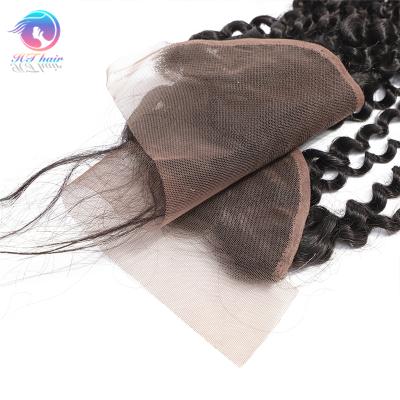 China Wholesale 100% Human Hair Lace Frontal Raw Unprocessed Human Virgin Hair Kinky Curly Headband With 13x4 Lace Frontal Piece for sale