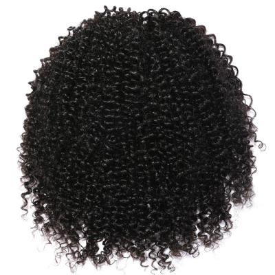 China Can Be HTHAIR Dye And Bleach Hair Extension Drawstring Ponytail Curly 100% Curly Ponytail for sale