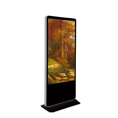 China Indoor 42 inch Floor Stand Totem 4k Lcd Ad Digital Signage Player Display Indoor with Backpack Billboard For Advertising for sale