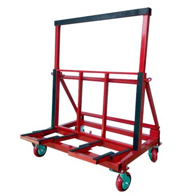 China Folding and retracting Hot High Single Side Truck  glass Transport Rack Transport Storage L Frame Rack cart for sale