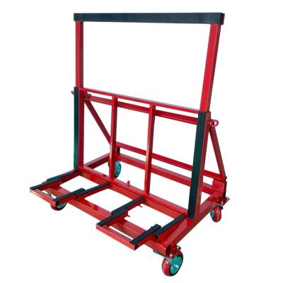 China Folding and retracting Glass metal Rack Manufacturer Heavy Duty A Frame glass dolly transport for glass  handling for sale