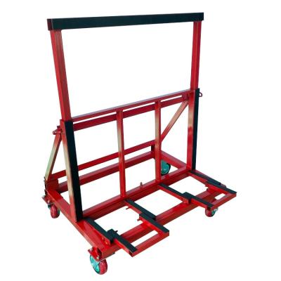 China Folding and retracting Glass Dolly High quality Cart factory low price rack warehouse metal rackTransporter for sale