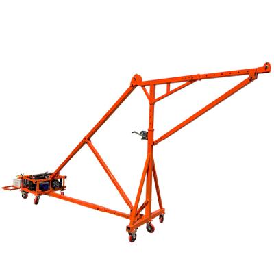 China Detachable mini jib cranes lifting machine Wholesale 0.5ton to 1 ton Foldable Stretch Shop Crane for Building Glass Door elevator for sale