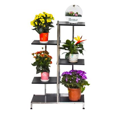 China Modern Stainless Steel Indoor Plant Flower Shelf Pot Rack for sale