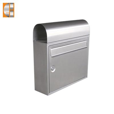 China Wall Mounted Galvanized Metal Wall Mounted Locking Mailbox With Newspaper Box for sale