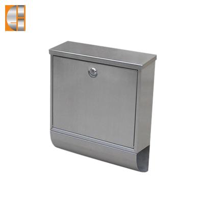 China Wall Mounted American Waterproof Stainless Steel Mail Box With Newspaper Holder for sale