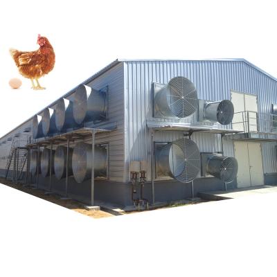 China Prefab Steel Farm Sandwich PU Panel Poultry House For Broiler Production In Philippines for sale