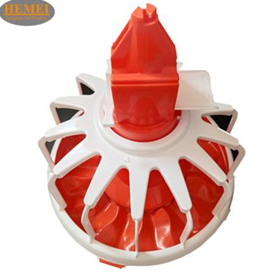 China Safeguard Breeding Cost 2021 China Farm Poultry Floor Raising Plate Chicken Pan Plastic Conductive Feeding System Broiler for sale