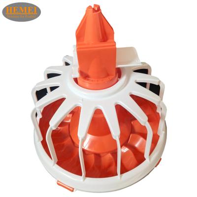 China Savings Multiplying Cost Floor Management Poultry Pan Feeder For Automatic Chicken Feeding System for sale