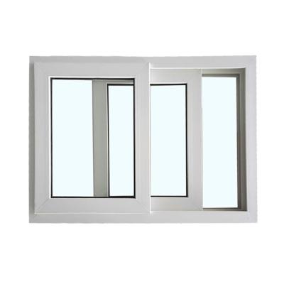 China Double windows magnetic glass soundproof upvc windows double window sliding upvc screen chandelier for sale