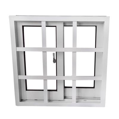 China Cheap magnetic screen factory price upvc pvc sliding windows wrought iron security windows for sale