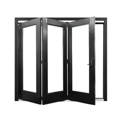 China Magnetic Screen Aluminum Soundproof Fold Up Window Thermalbreak Interior Folding Windows For Apartment for sale