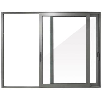 China Aluminum Double Glazed Bathroom Glass Door Windproof Sliding Door Design Sliding Door for sale