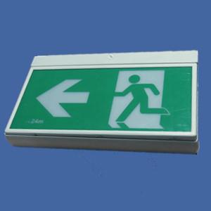 China SAA LED emergency exit sign of 4W LED in IP30 with fire-proof PC Housing for sale