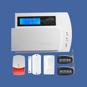 China PSTN wireless home alarms in LCD screen supporting CID for sale