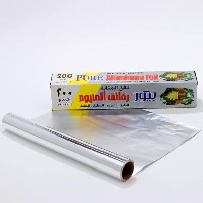 China 8011 Alloy Household Aluminum Foil Wrapping Paper Roll with Customized Width Heavy Duty for sale