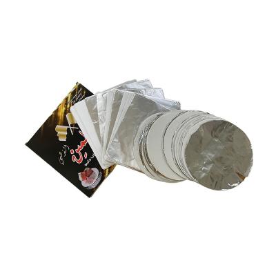 China 50pcs 20mic 30mic 32mic 40mic 45mic Thickness Soft Temper Aluminum Alloy Hookah Foil for sale