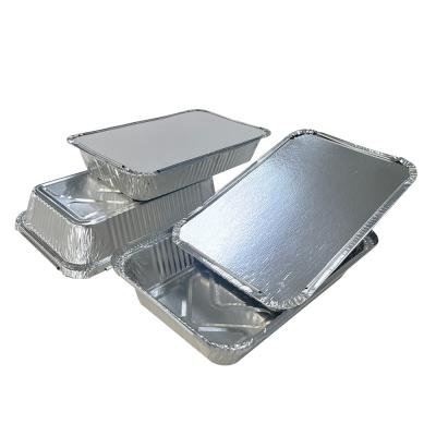 China Eenmalige aluminiumfolie voedselcontainer Container met milieuvriendelijk voordeel Te koop