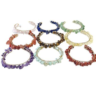 China European and American winding natural stone bracelet fashion chip bracelet natural stone wholesale for sale