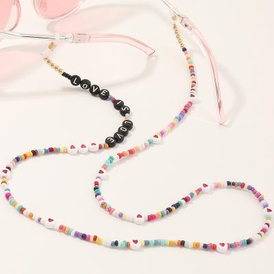 China Wholesale Popular BOHEMIA Glasses Chain Colorful Seed Bead Eye Wear Chain for sale