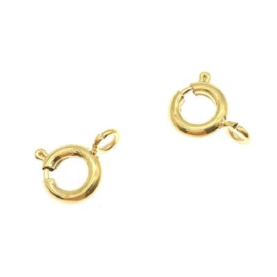 China DIY Jewelry Making Stainless Steel Clasps Round Spring Clasps For Jewelry for sale