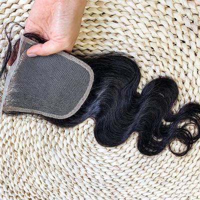 China 100% Swiss Hair Wholesale 4x4 5x5 6x6 7x7 Lace Closure, Raw Indian Hair Transparent Lace Closure, Straight 4*4 HD Lace Closure Headband for sale