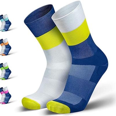 China Wholesale Custom Breathable High Quality Quick Dry Mesh Breathable Compression Socks Sports Bicycle Mountain Logo Cycling Socks for sale