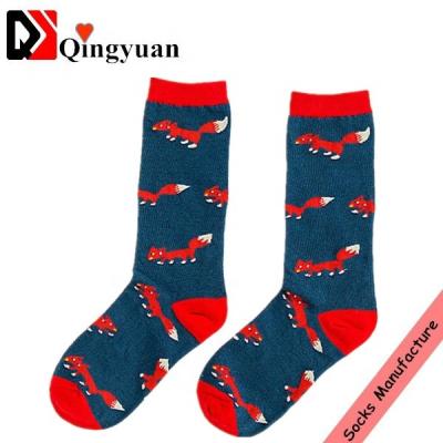 China Wholesale Custom Women Bright Colorful Printing Socks Antibacterial for sale