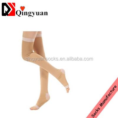 China Antibacterial Women Over The Knee High Open Toe Sexy Soft Socks for sale