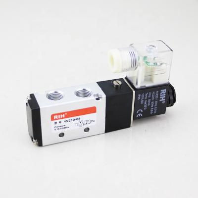 China Factory Airtac 5/2 way normally closed air compressor 1/4 inch solenoid pneumatic control valve for sale