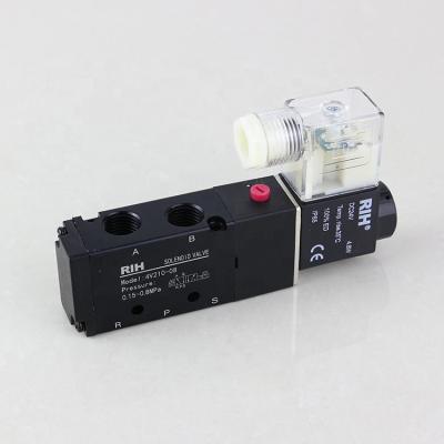 China Factory 5/2 Way Pneumatic Industrial Electric Solenoid Air Control Solenoid Valve for sale