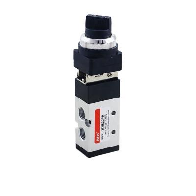 China MV322 MV522 Series Water Push Button Control Factory Airtac Type Air Valves Plastic Gas Pneumatic Mechanical Valve for sale