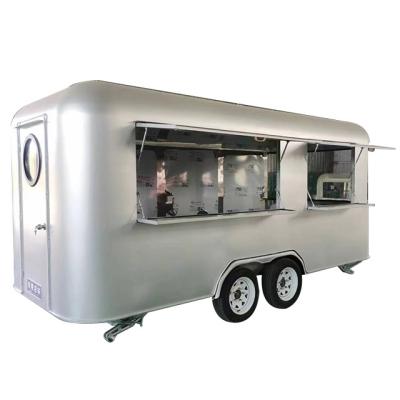 China Vegetable Processing Plant Customized Mobile Fryer Trailer Ice Cream Trucks Food Hot Dog Cart Coffee Dining Car for sale