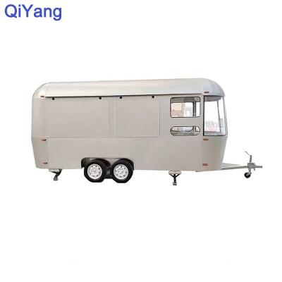 China Beautiful food street equipment vegetable processing factory kitchen mobile food truck food car complete truck trailer for sale