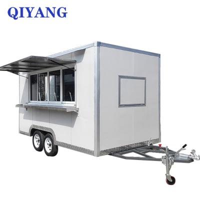 China Vegetable processing factory fashion design ice cream trucks with mobile freezer concession kitchen food trailer for sale