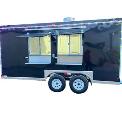 China Vegetable Processing Dining Car Mobile Food Trailer USA Factory Customized Standard ICE CREAM Truck for sale