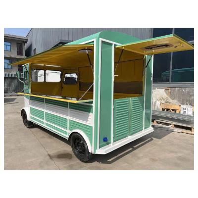 China Mobile vegetable processing factory airstream ceffe cart BBQ ice cream fast food cart food truck trailer fully equipped food trailer for sale