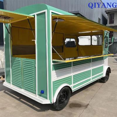 China Vegetable Processing Factory Hot Dog Dining Car With Trailer Cooler Friendly Design Electric Food Box Mobile Food Truck for sale