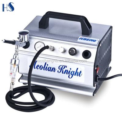 China Oil Free Nail Makeup Kit AS179K Makeup Airbrush Compressor 26*16.5*20.5CM for sale