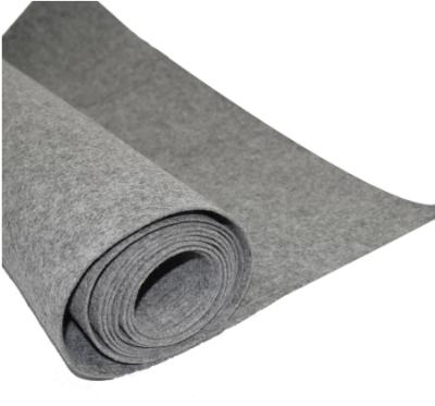 China Wholesale Gray 2mm 3mm Thick Waterproof Nonwoven Fabric 5mm Felt Needle Punched Polyester Felt Fabric for sale