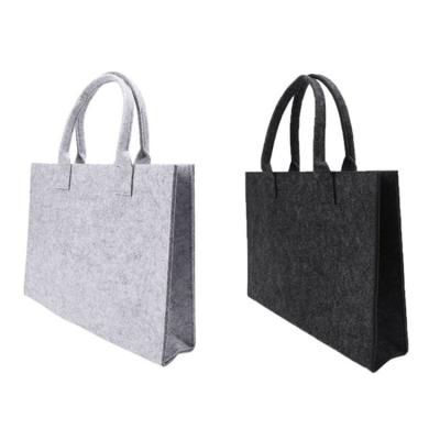 China Hot Selling High Quality Felt Shoulder Bag Tote Felt Handbag Felt Shopping Women Bags for sale