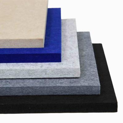 China Sound Absorption Modern High Density Colorful PET Acoustic Panels 24mm Polyester Felt Acoustic Panels for sale