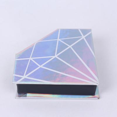 China New Handmade Diamond Shape False Eyelash Packaging Box Custom Eyelash Box for sale