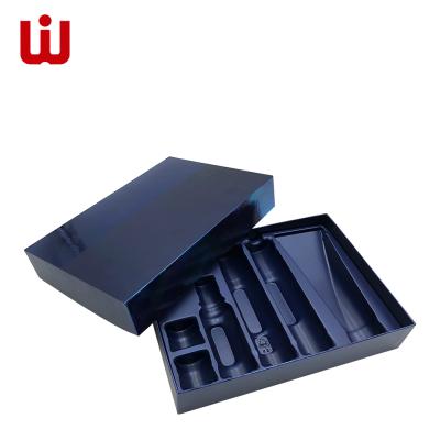 China Luxury Branded Premium Custom Recycled Materials Wholesale Handmade Rigid Cardboard Cosmetic Gift Unique Perfume Packaging Box With Lid And Base for sale