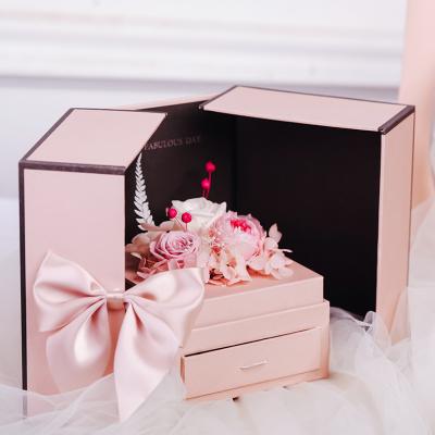 China Mysterious Gray Loved Gift Bag Valentine's Day Items Paper Wedding Jewelry Box Creative Packaging Jewelry Box Packaging for sale