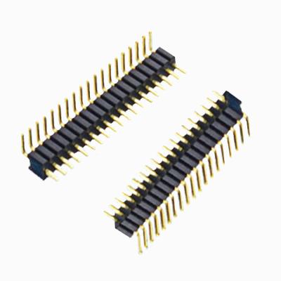 China High Quality Single Row 90 Degree 1.0 Mm Pitch Pin Header PA6T UL94V-0 PH1.0*1.0-1*nW 19W for sale