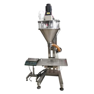 China Semi-automatic Vertical Food Bag Bottle Filling Sealing Powder Auger Filler Wheat Flour Dosing Packing Machine 10-5000G for sale