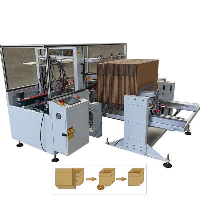 China Full Automatic Food Tape Sealing Case Carton Box Erector Packing Machine for sale